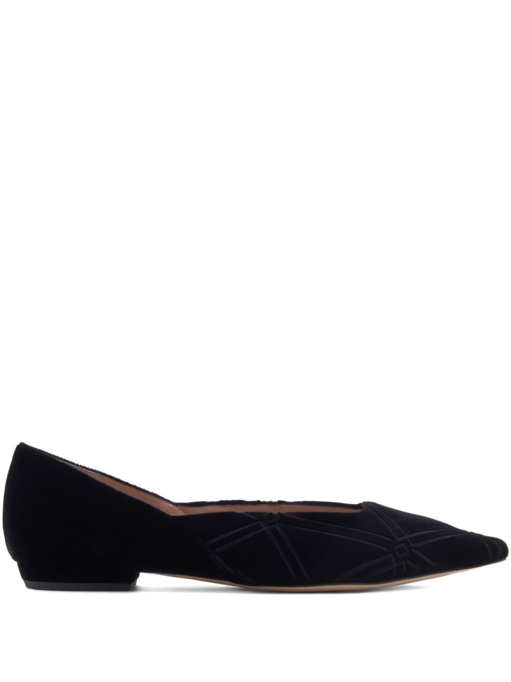 Emporio Armani Black Flat Shoes for Women