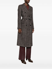 Tagliatore Black Wool Coat — Tailored Double‑Breasted Elegance