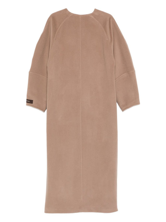 Alysi Brown Wool Coat — Timeless Elegance for Women