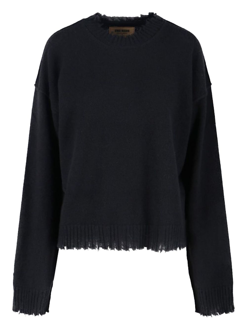 Uma Wang Sweaters Black cashmere crewneck