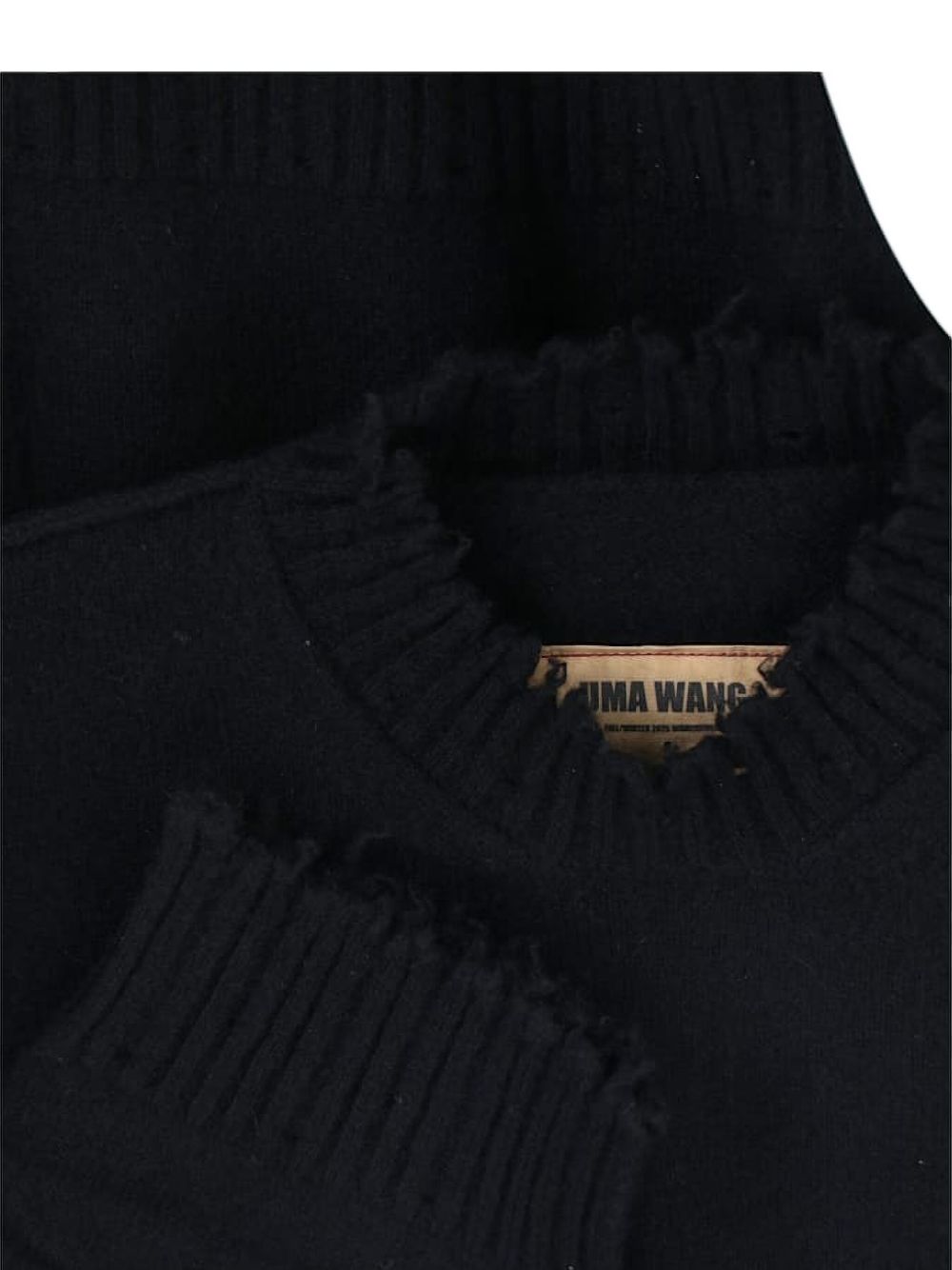 Uma Wang Sweaters Black cashmere crewneck