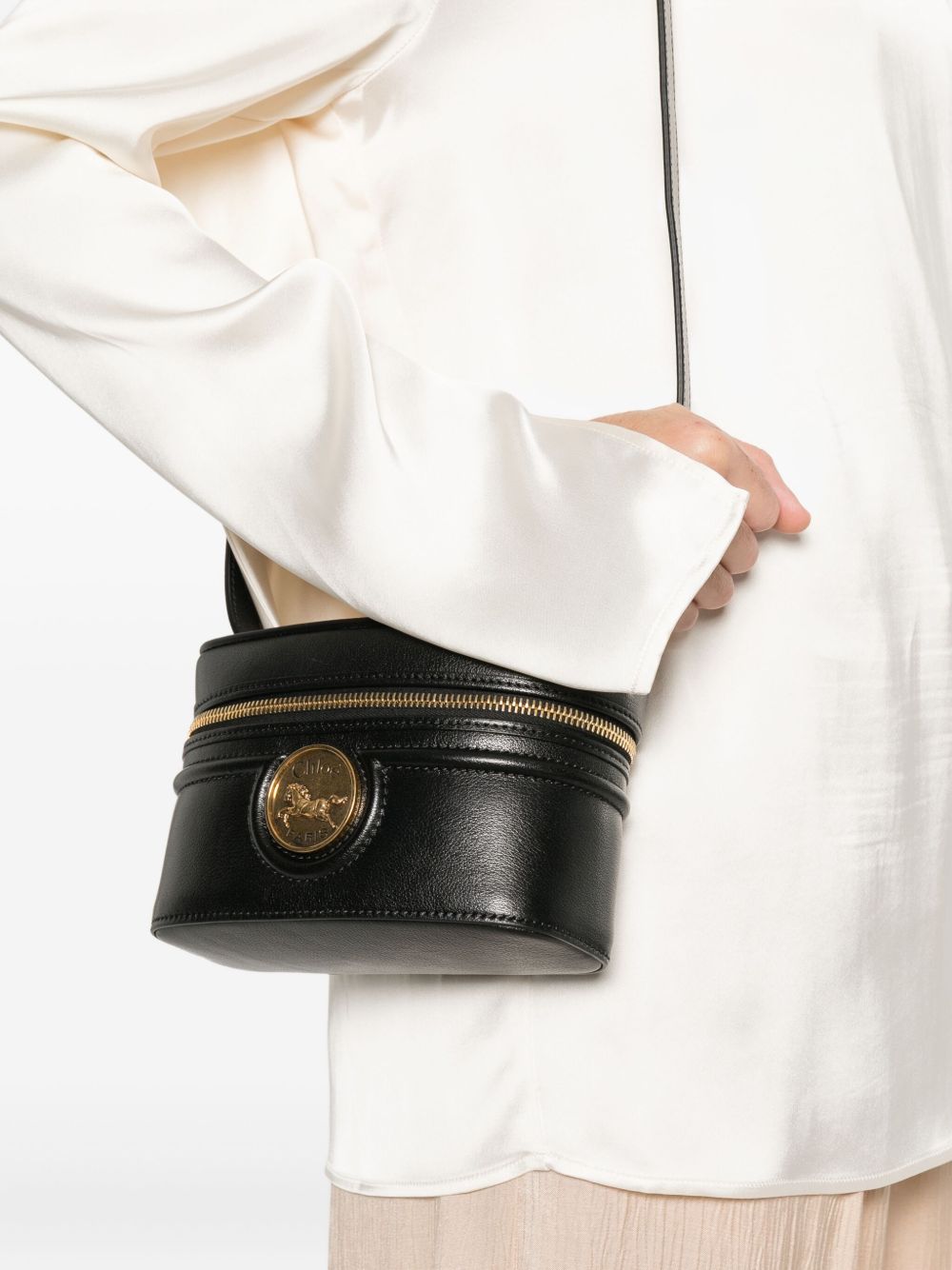 Chloé Shoulder Bag in Black Leather