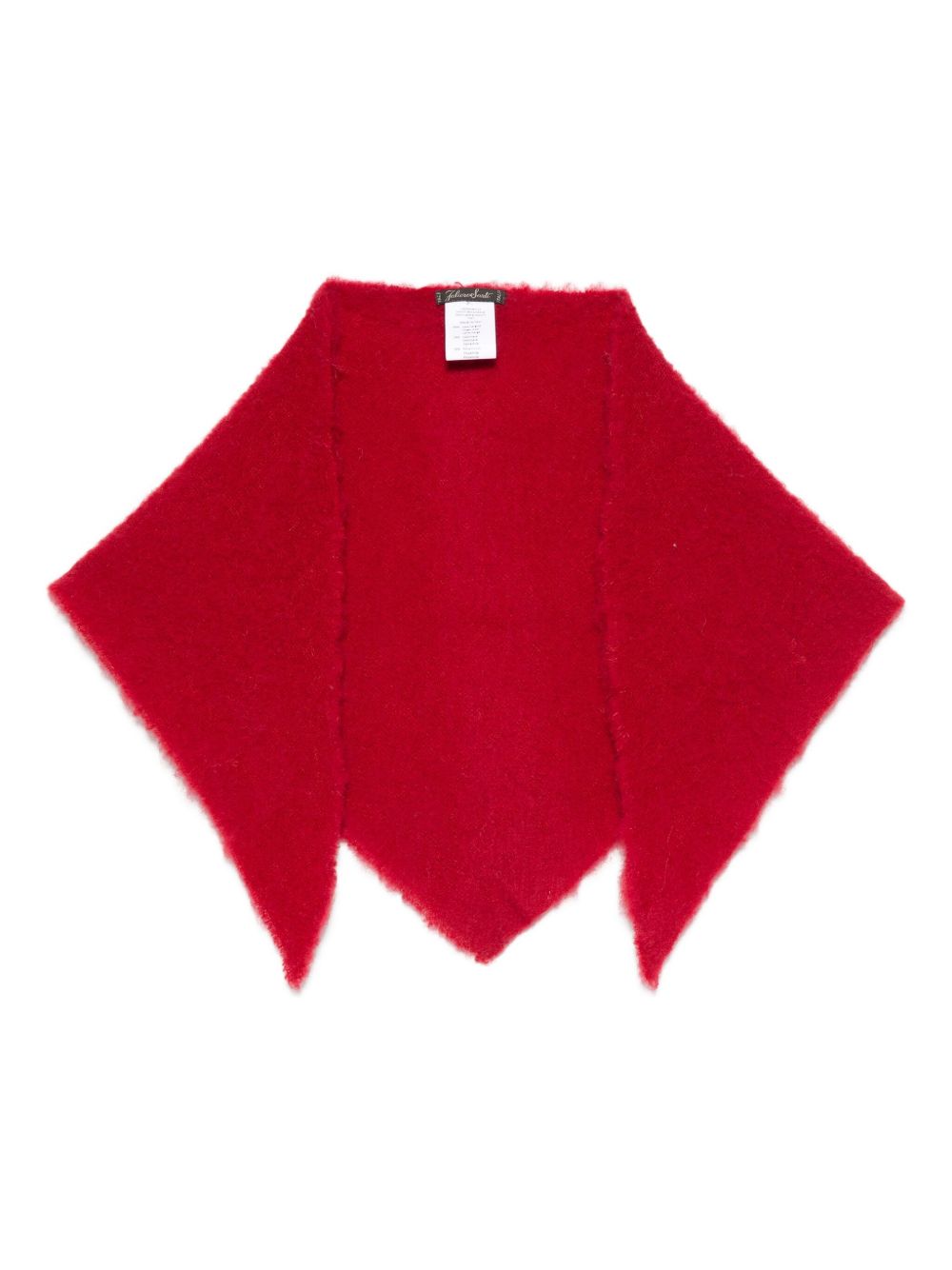 Faliero Sarti Red Wool Scarf