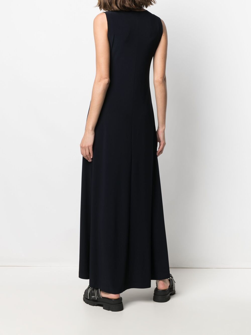 Norma Kamali Blue Sleeveless Long Dress