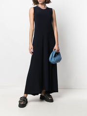 Norma Kamali Blue Sleeveless Long Dress
