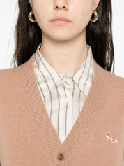 Maison Kitsuné Camel Wool Sweater