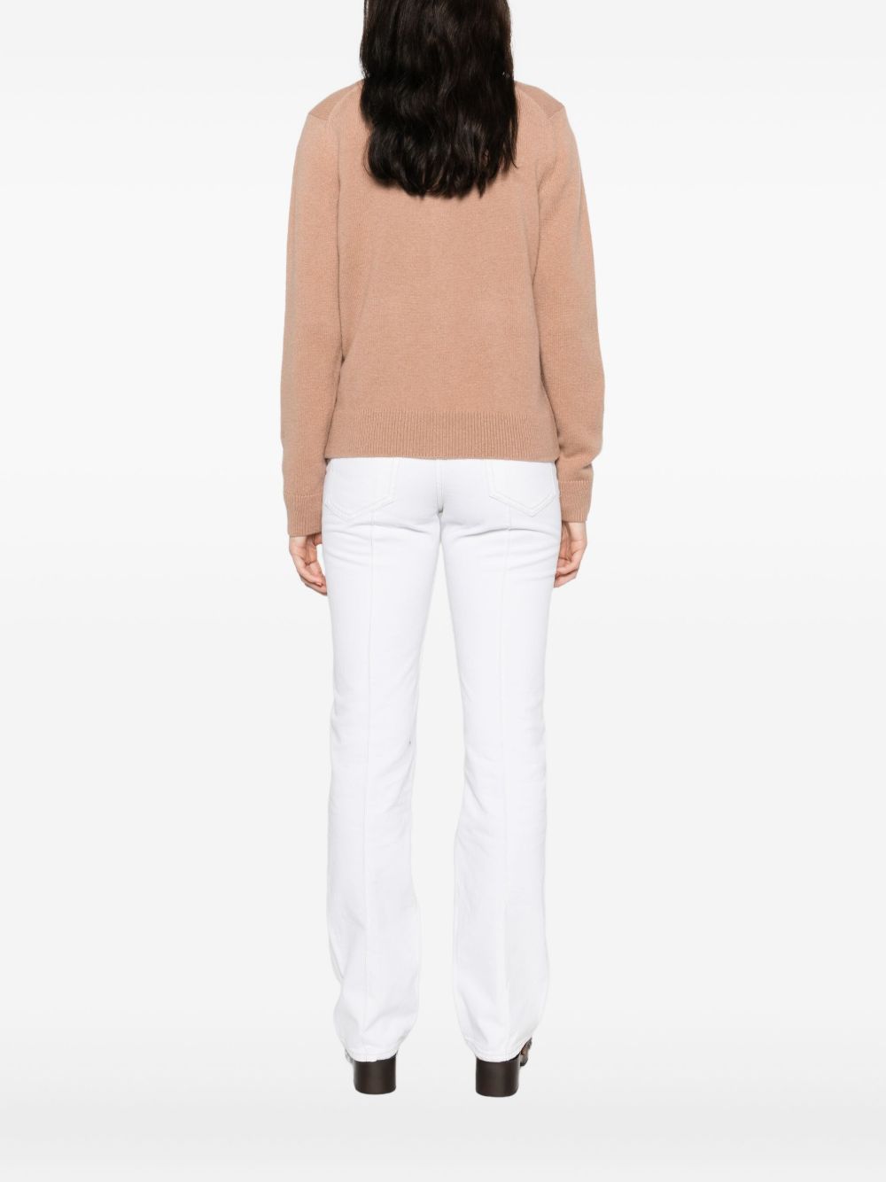 Maison Kitsuné Camel Wool Sweater