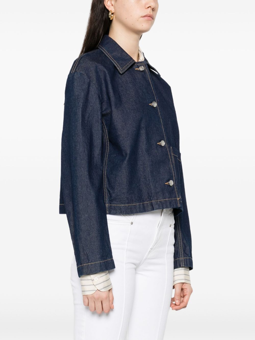Maison Kitsuné Blue Coat for Women