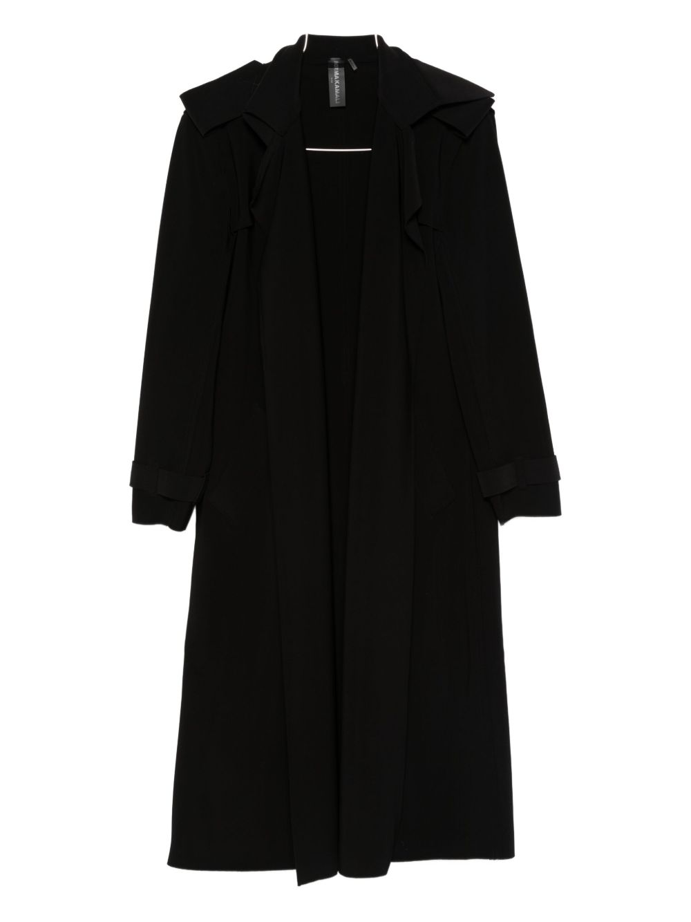Norma Kamali Black Wool Coat