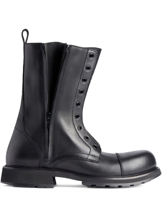 Balenciaga Black Leather Boots — Timeless Men’s Elegance