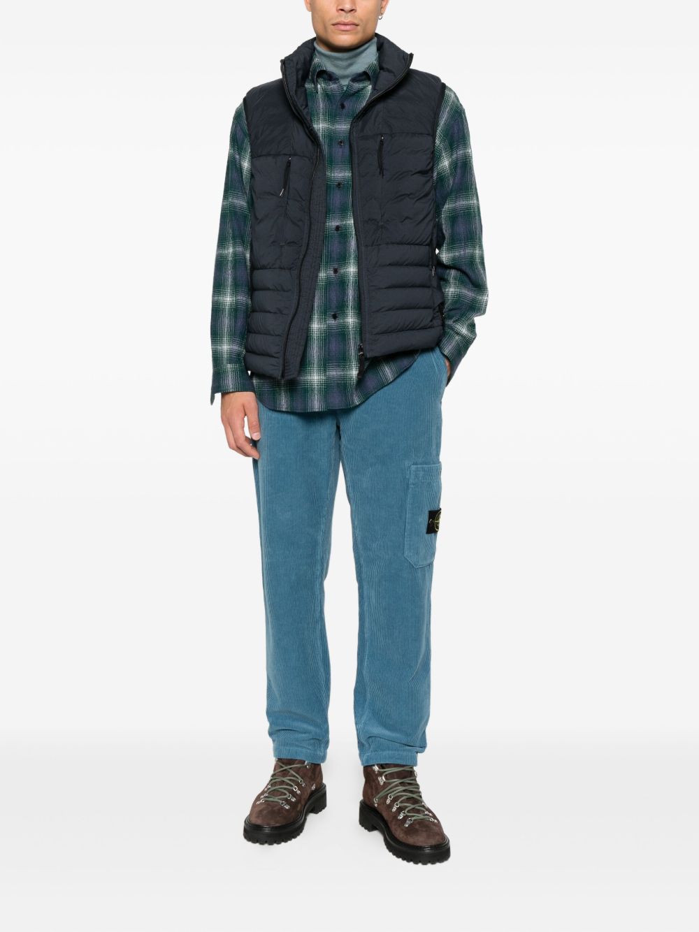 Stone Island Blue Men's Vest