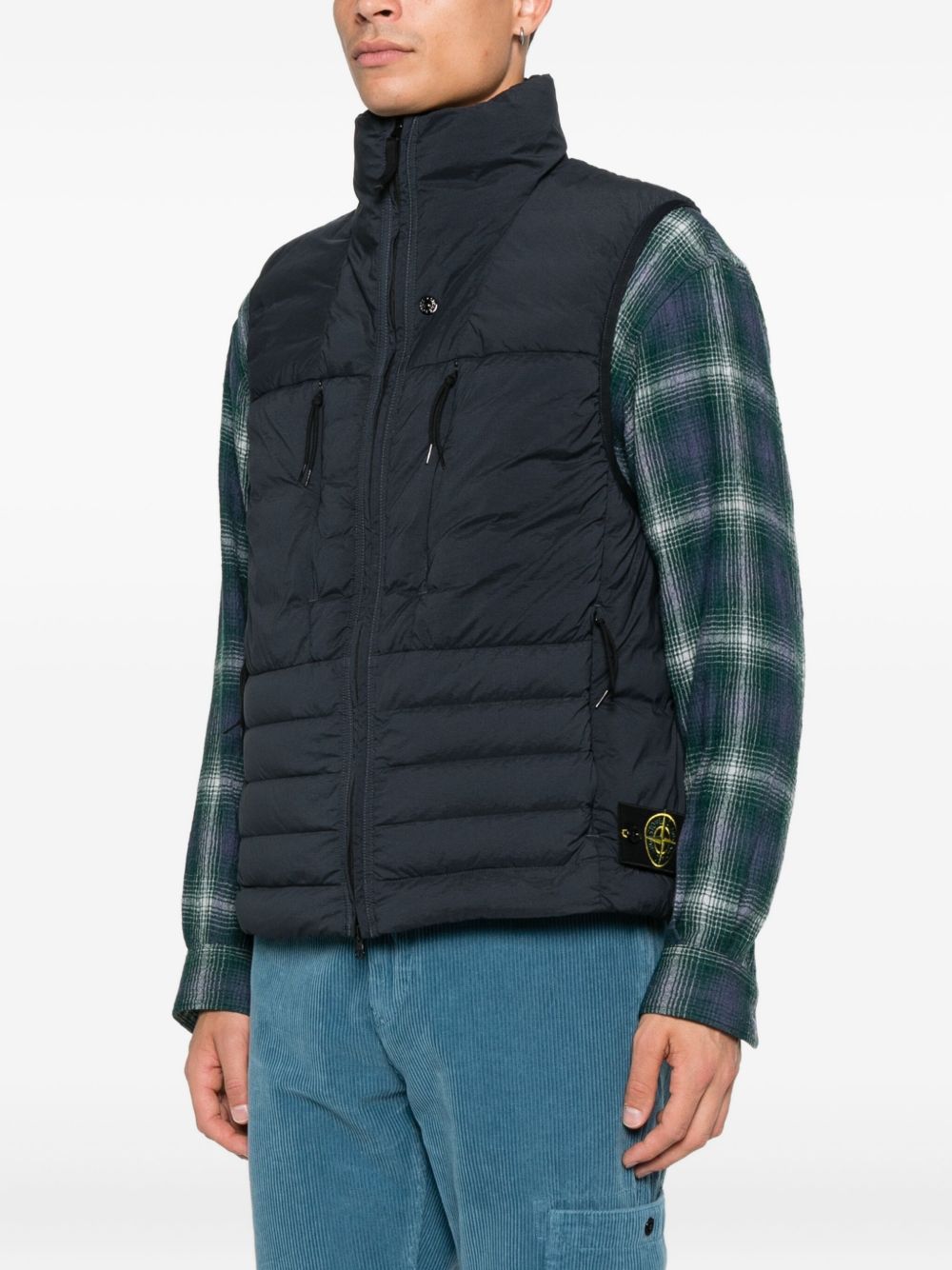 Stone Island Blue Men's Vest