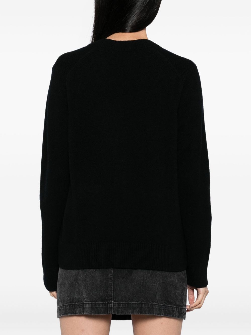 Maison Kitsuné Black Wool Sweater