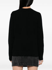Maison Kitsuné Black Wool Sweater