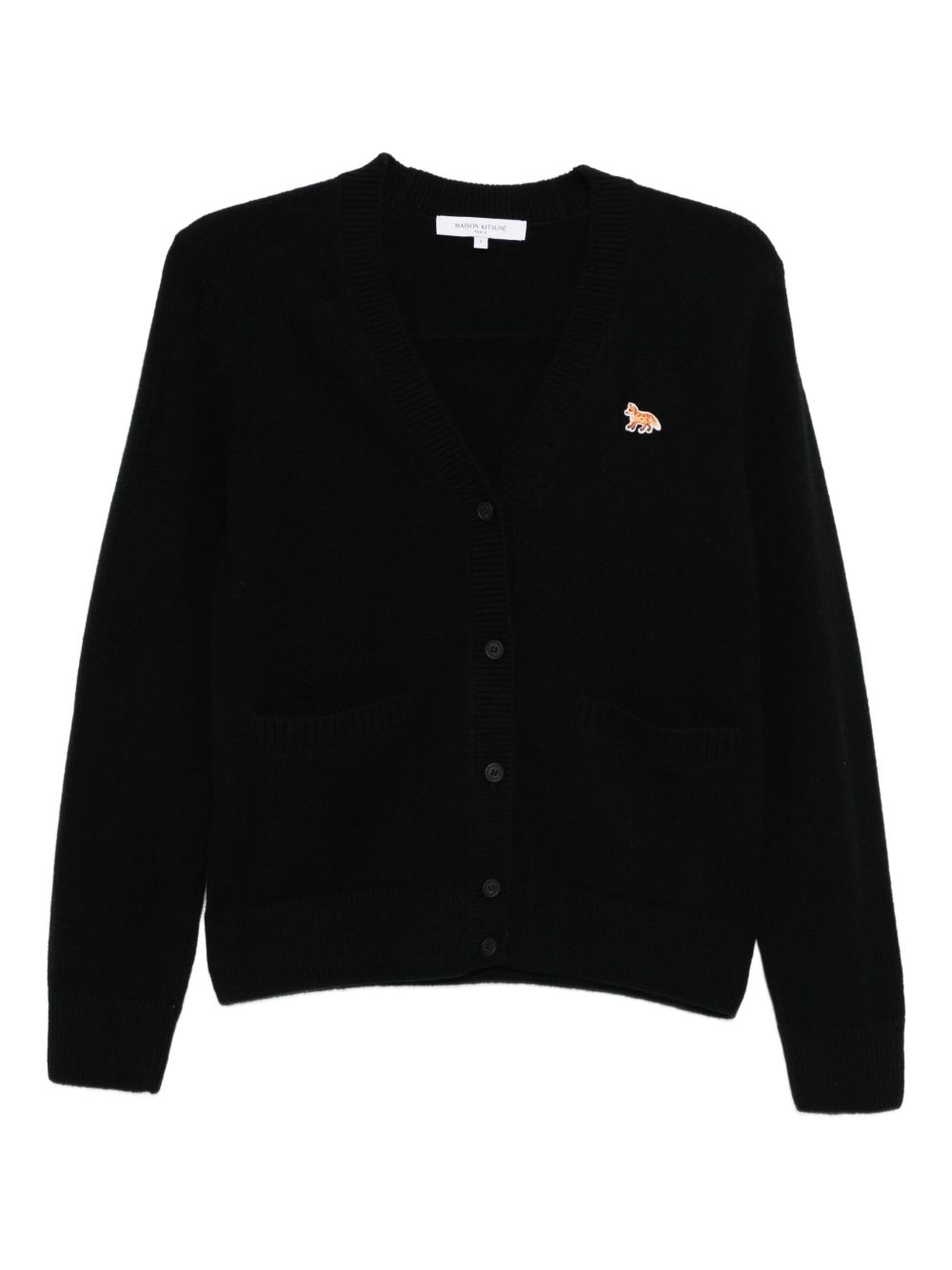 Maison Kitsuné Black Wool Sweater