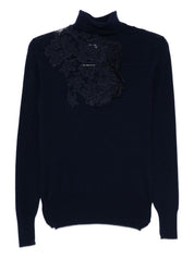 Ermanno Scervino Blue Wool Sweater
