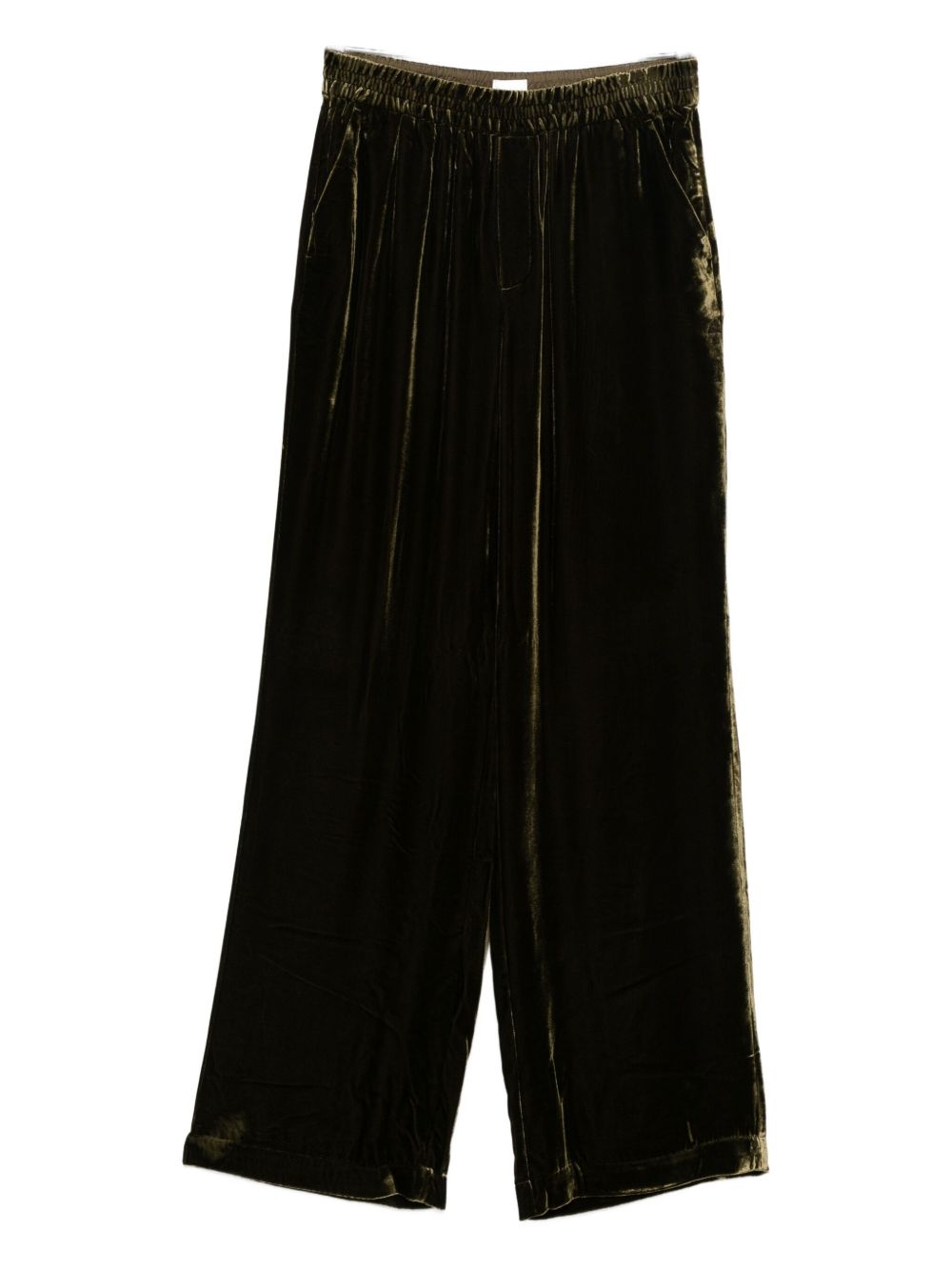 Closed Green Trousers for Women