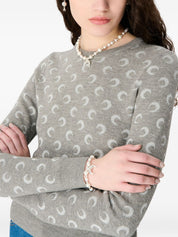 Marine Serre Light Grey Sweater