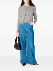 Marine Serre Light Grey Sweater