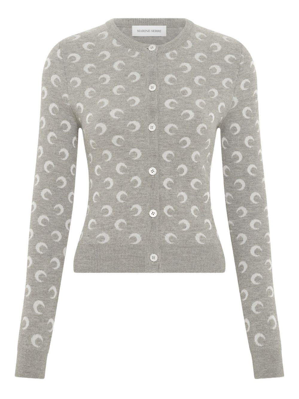 Marine Serre Light Grey Sweater