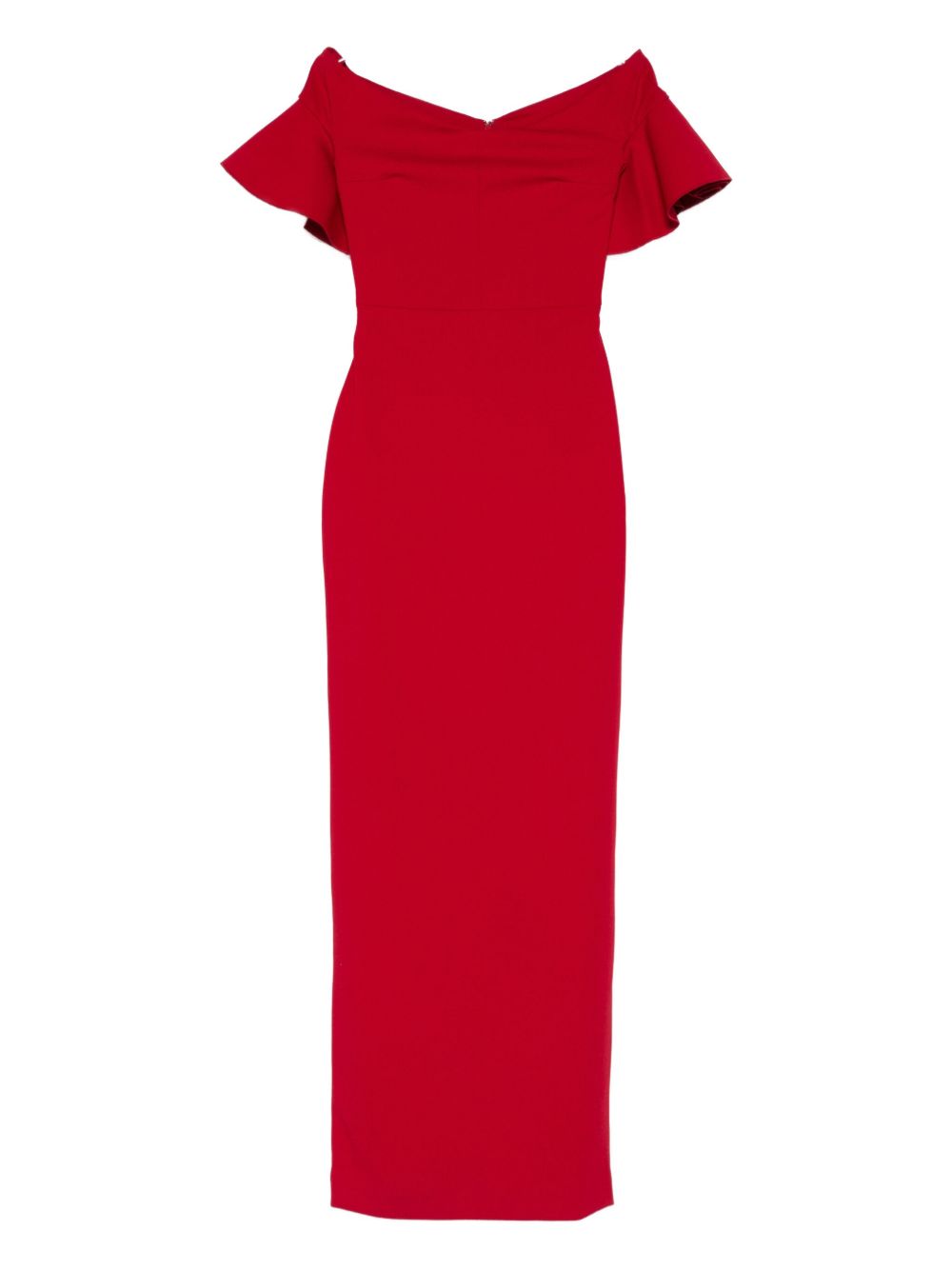 Cielo Off‑Shoulder Maxi Dress — Solace London in Bright Red