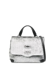 Zanellato Postina CBI Baby Leather Handbag — Silver