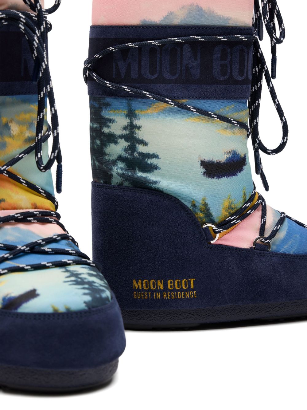 MOON BOOT X GUEST IN RESIDENCE Blue Snow Boots