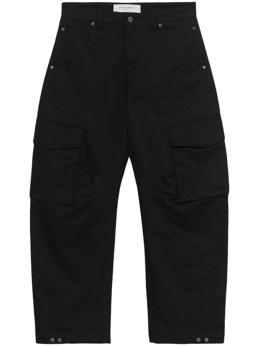 Golden Goose Black Cotton Cargo Trousers