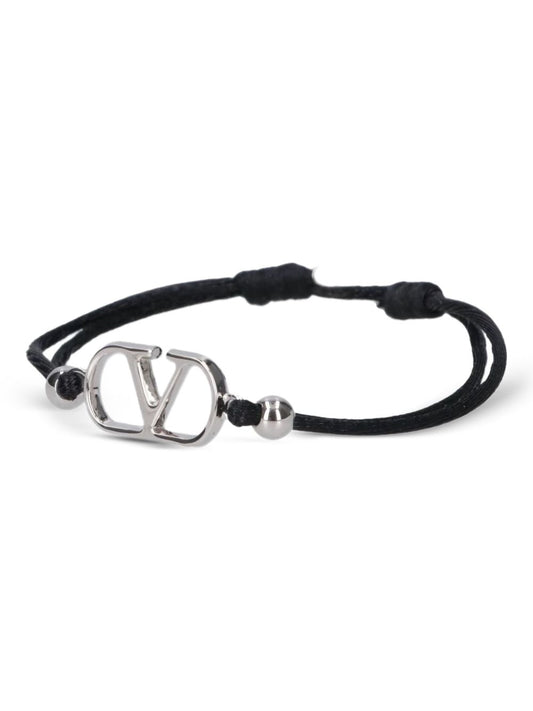Valentino Garavani Bijoux Black VLogo Bracelet