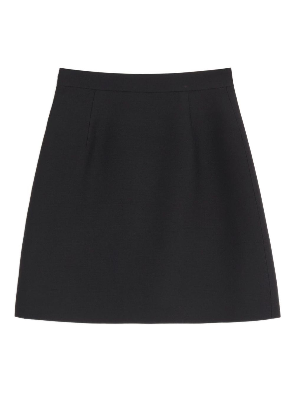 Valentino Black Skirt — Wool VLogo Signature