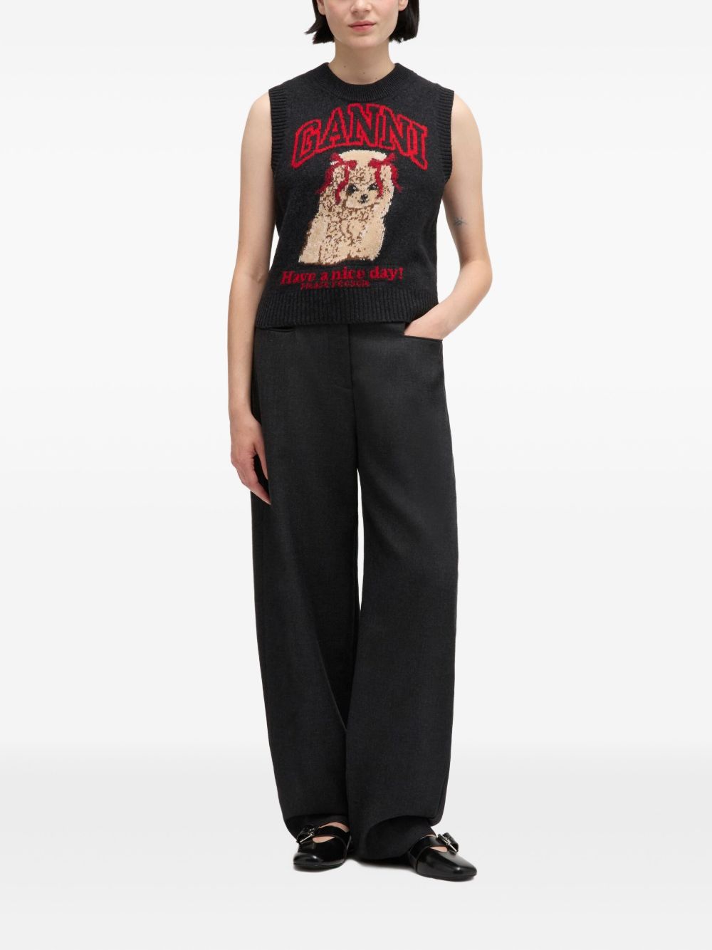 GANNI Sweaters Black