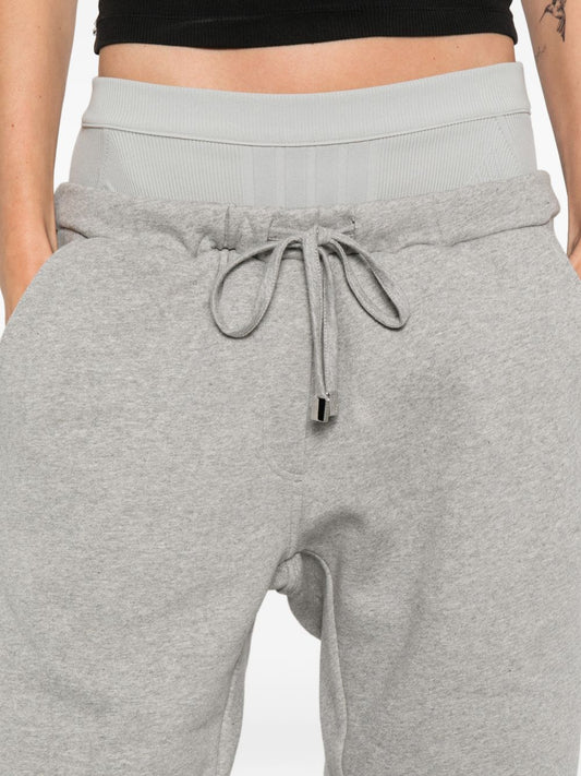 Grey Cotton Drawstring Trousers — The Attico