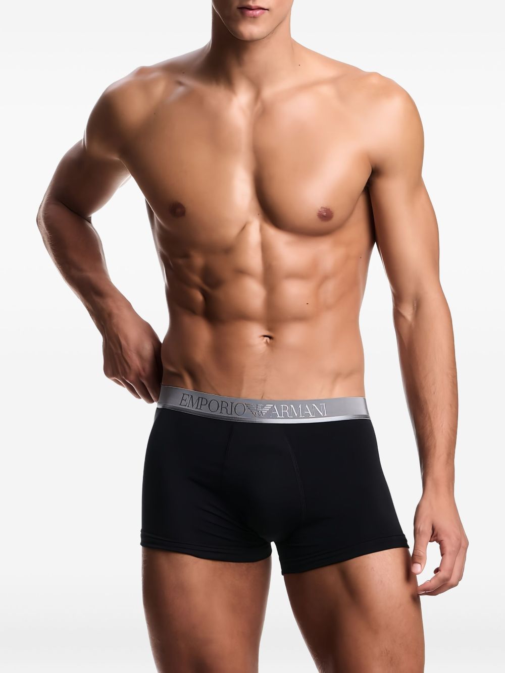 Emporio Armani Underwear Black Cotton Briefs