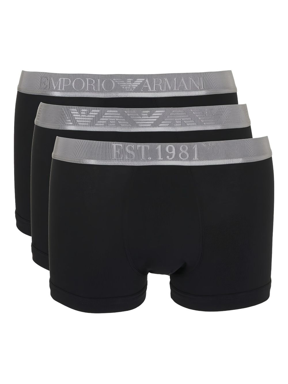Emporio Armani Underwear Black Cotton Briefs