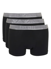 Emporio Armani Underwear Black Cotton Briefs