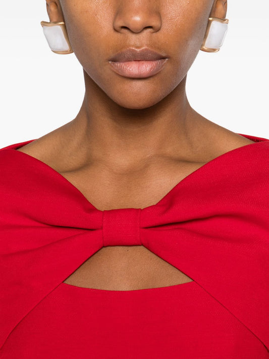 Valentino Red Dresses — Wool & Silk Mini
