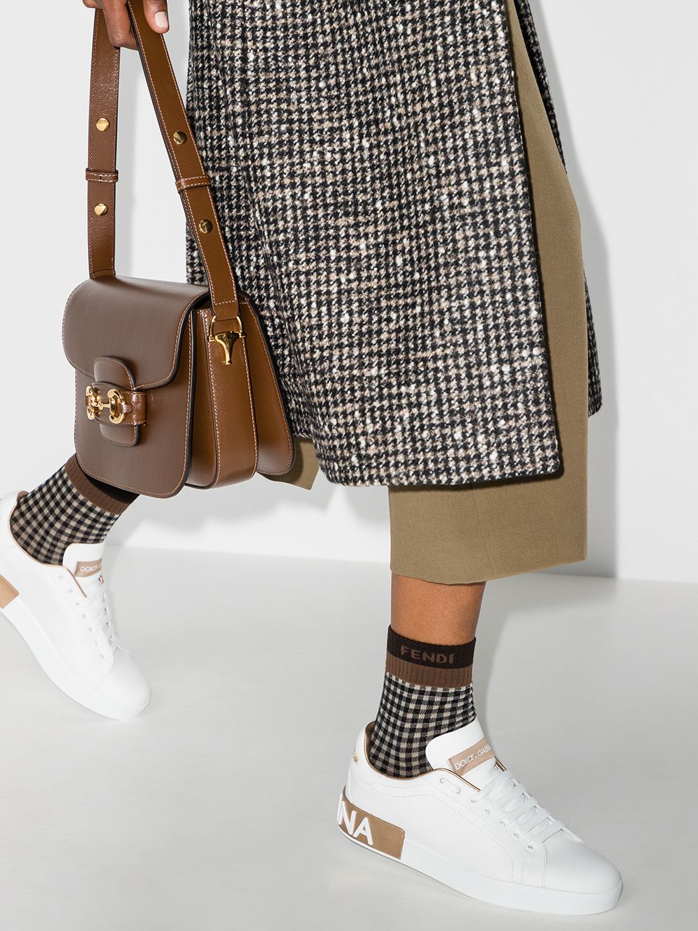 Golden Sneakers — Dolce & Gabbana Portofino Elegance