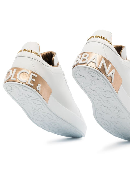 Golden Sneakers — Dolce & Gabbana Portofino Elegance