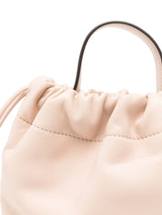 Chloé Pink Leather Clutch — Top Handle Drawstring