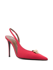 Red Giuseppe Zanotti Carole Slingback — Medium Heel Elegance