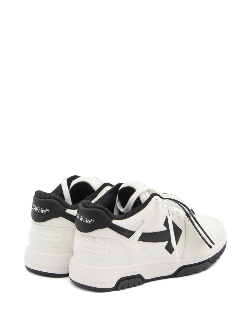 Off White Sneakers — White Lamb‑Leather Sneakers