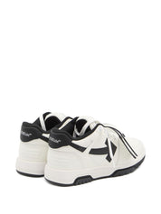 Off White Sneakers — White Lamb‑Leather Sneakers