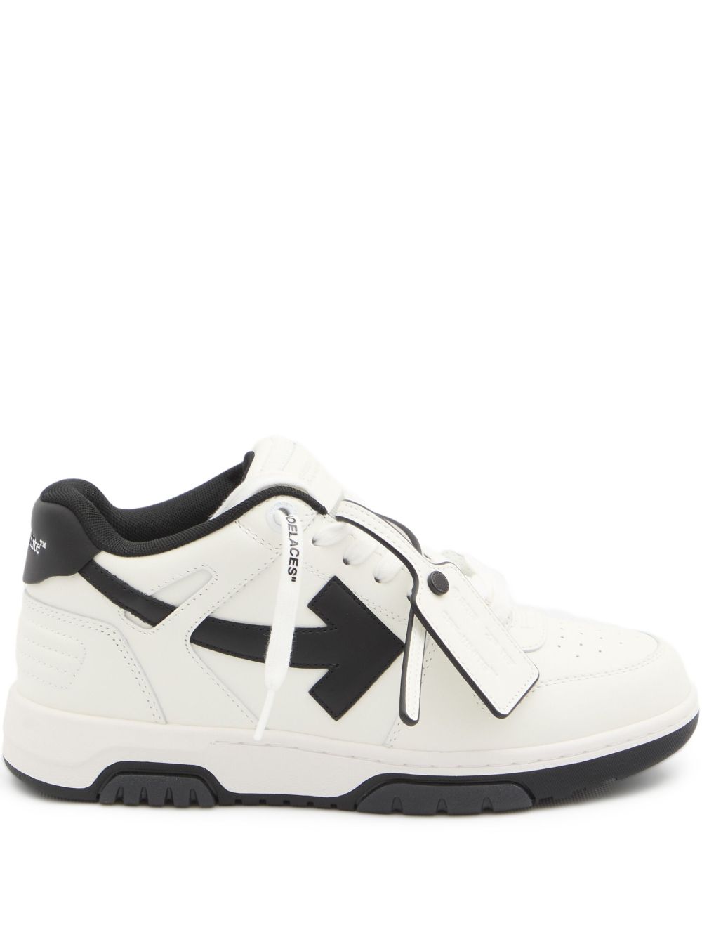 Off White Sneakers — White Lamb‑Leather Sneakers