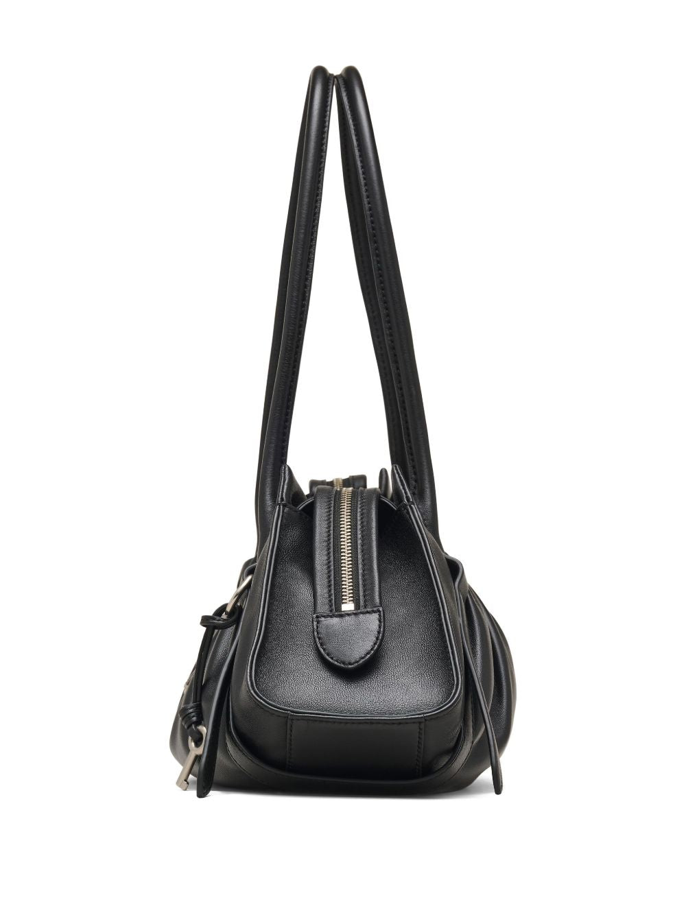 Marc Jacobs Black Leather Shoulder Bag — Structured Satchel