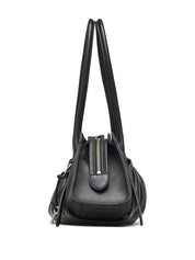 Marc Jacobs Black Leather Shoulder Bag — Structured Satchel