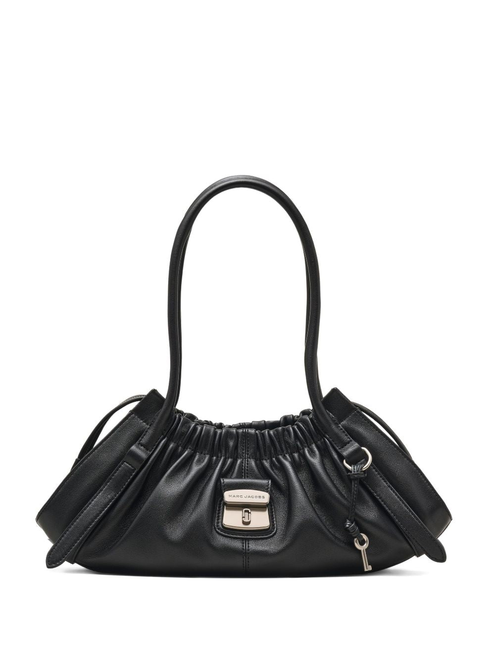 Marc Jacobs Black Leather Shoulder Bag — Structured Satchel