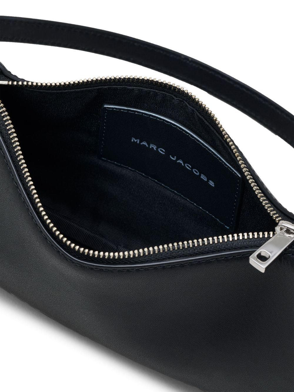 Marc Jacobs Black Leather Shoulder Bag — Smooth‑Grain Elegance