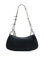 Marc Jacobs Black Leather Shoulder Bag — Smooth‑Grain Elegance