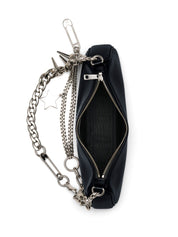 Marc Jacobs Black Leather Shoulder Bag — Smooth‑Grain Elegance