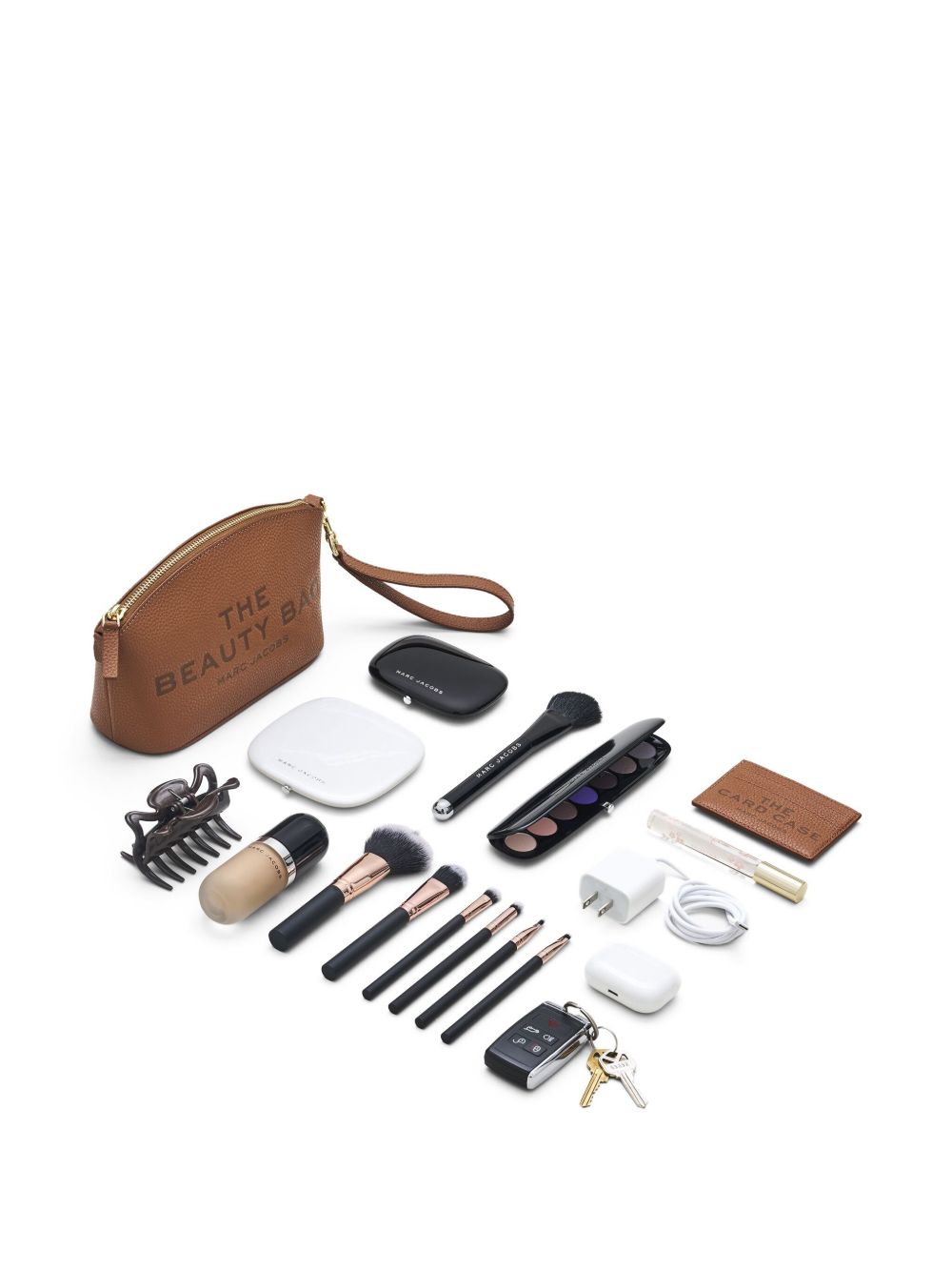 Marc Jacobs Leather Brown Wallet — Pebbled Elegance